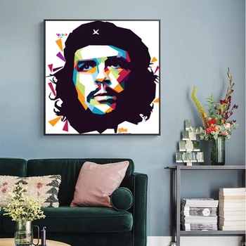 

Che Guevara Abstract Portrait Posters and Prints Canvas Painting Watercolor Wall Pictures For Living Room Classic Art Home Decor