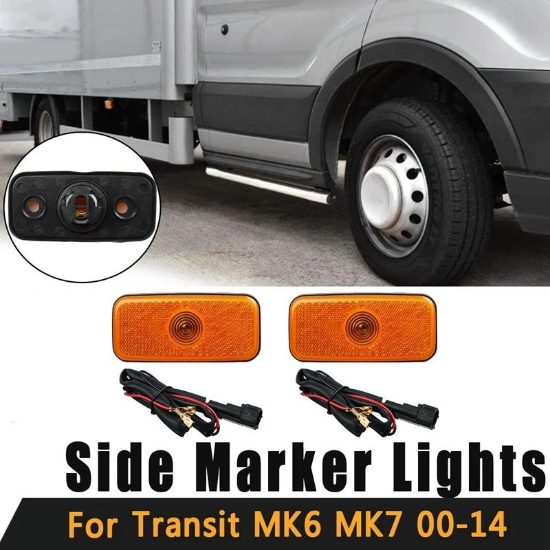 2PCS Side Marker Light with Wire Harness for Ford Transit MK6 MK7 2000-2013 1671689 VYC15-5034-AC
2PCS Side Marker Light with Wire Harness for Ford Transit MK6 MK7 2000-2013 1671689 VYC15-5034-AC