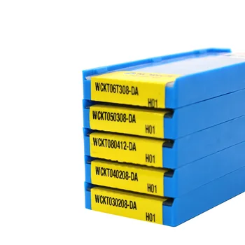 

10PCS U Drill Blade For Aluminum WCKT040208 DA H01 WCKT06T308 DA H01 Uncoated Carbide Insert CNC Lathe Cutter Turning Tools