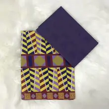 Африканская ткань нигерийский воск гхановый Воск Печать Ткань tissu воск из жаккардовой парчи Анкара Печать Ткань 2+ 2 ярда/лот