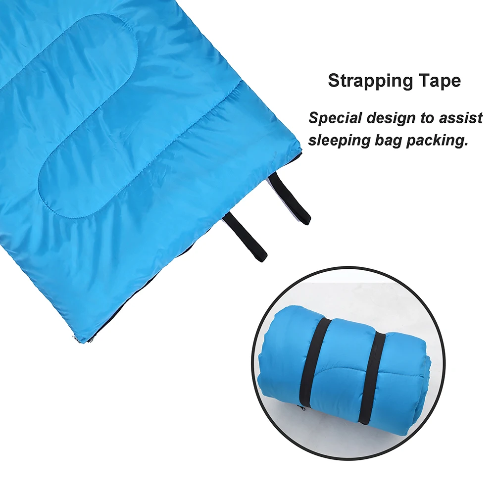 Slaapzakken voor kinderen, campingslaapzakken met draagtas, compacte slaapzak om te wandelen, backpacken, 3 seizoenen, warm en koel weer, lichtgewicht waterdichte buitenreizen voor jongens en meisjes