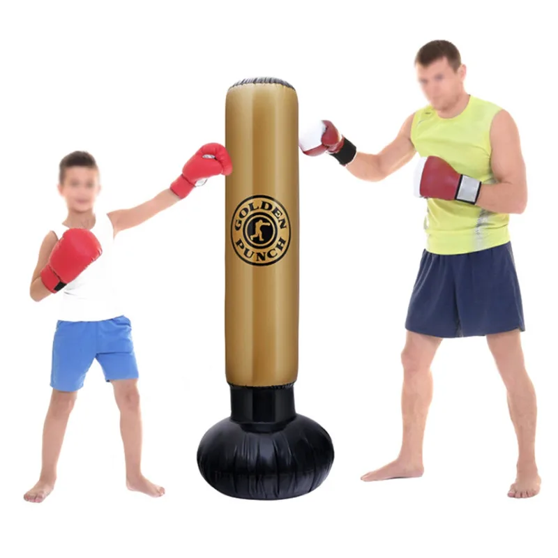 

Boxing Punching Bag Inflatable Free-Stand Tumbler Muay Thai Training Pressure Relief Bounce Back Sandbag with Air Pump