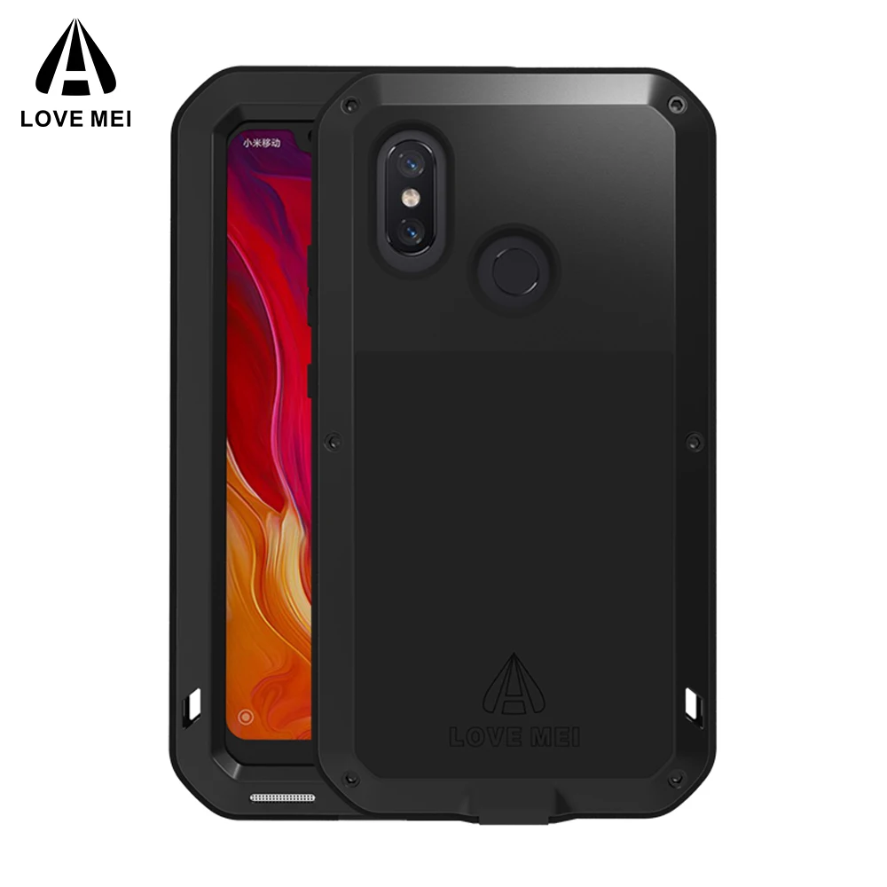 Love Mei для Xiaomi mi 9 Силиконовый противоударный чехол металлический армированный
