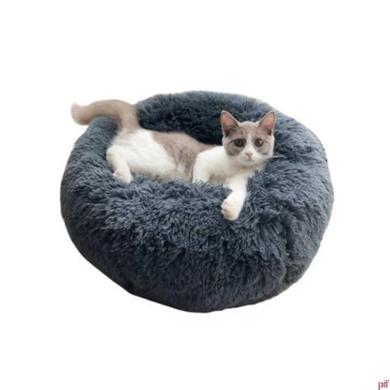 Like pic Кровать для кошек и собак, роскошная, пушистая, Пончик, Круглый пончик, кровати для собак - Цвет: Like pic