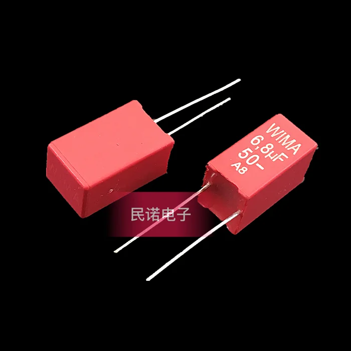 6 шт. новые красные WIMA MKS2 8 мкФ 50 В постоянного тока 685/50 в PCM5 горячая Распродажа 6U8 8u