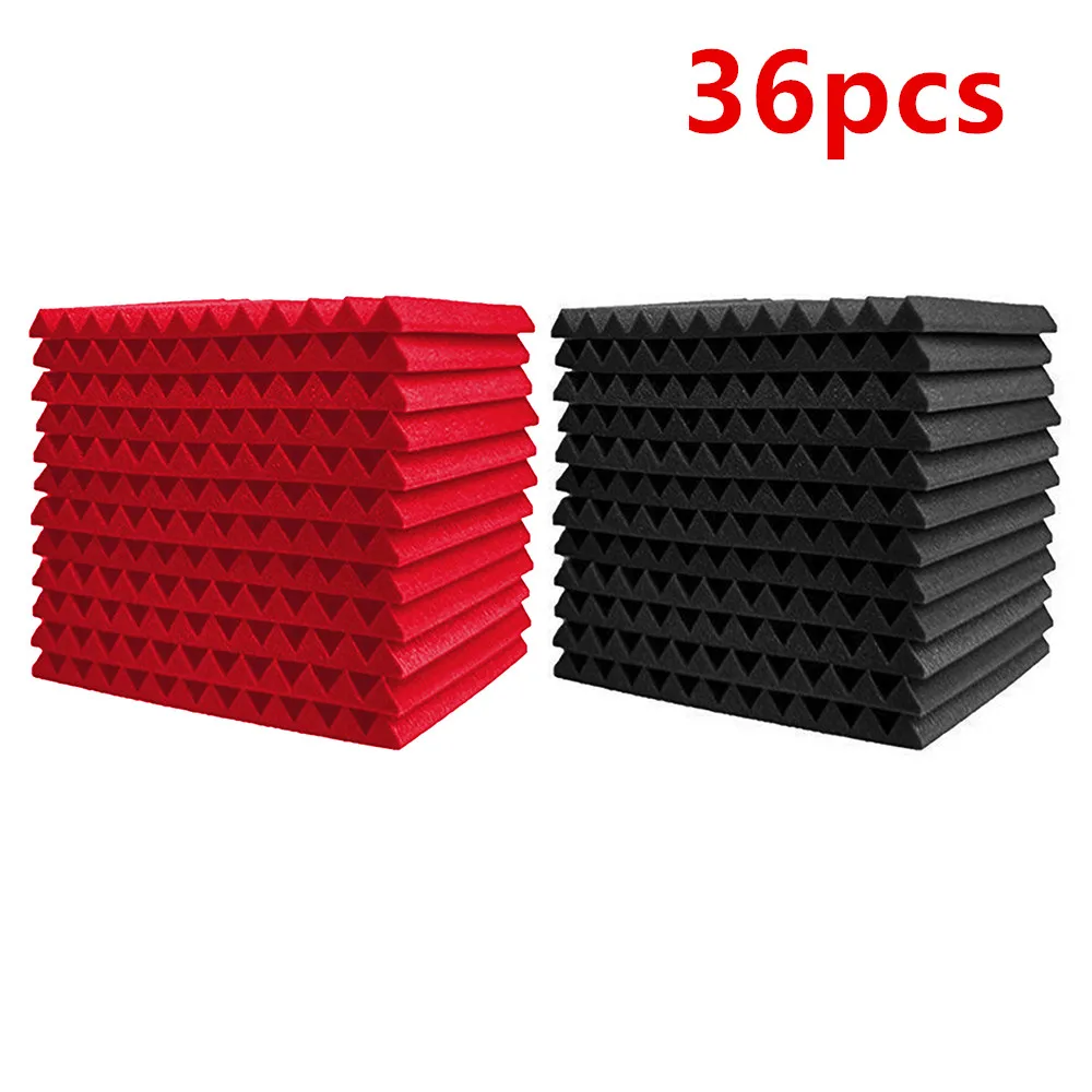 

24PCS Triangular Groove Acoustic Foam Soundproofing Foam Absorbing Sponge Sound Acoustic For Office Studio Acoustic Panels