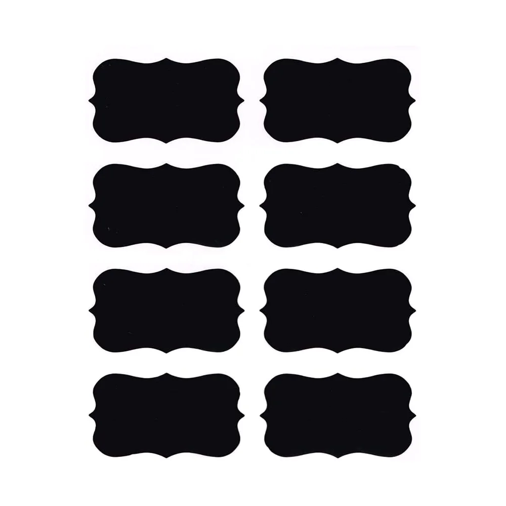 étiquettes de Cadeau Verres BUYGOO Etiquettes de Cuisine 500PCS réutilisables Autocollants Étiquette Tableau Noir pour Bouteilles 