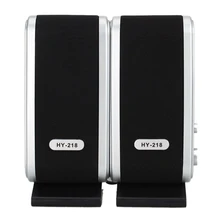 Новейший HY-218 портативный USB 2,0 3,5 мм Сабвуфер мини Hi-Fi динамик для смартфонов настольный ноутбук планшет ПК MP3-плеер