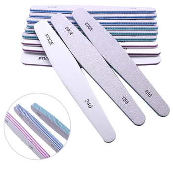 

10Pcs/Set Nail File 150/180/240 Sanding Files DIY Nail Tips Polishing Remover Kits Manicure Pedicure Nail Tools+Custom Logo
