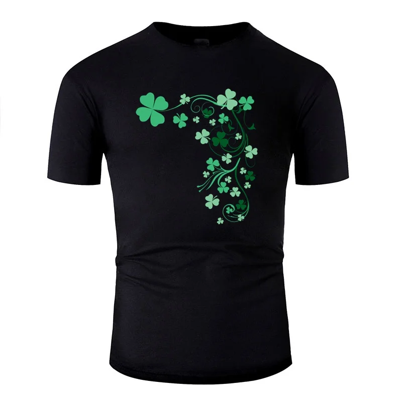 Персонализированные Shamrock Blossom футболка для мужчин унисекс Мужские футболки комиксы размера плюс S-5xl
