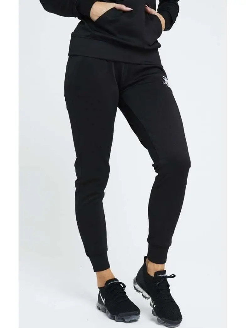 SikSilk Poly Jogger черные женские спортивные штаны|Брюки |
