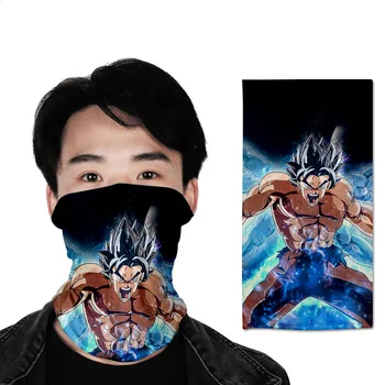 

Color Outdoor 2020 Riding Magic Multi-function Headscarf Mask Print Fashion Hot Japanese Anime Dragon Balls Goku Beads 3D Adult