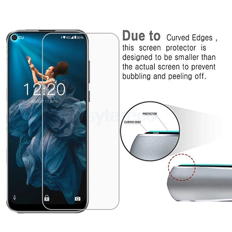 Закаленное стекло для защиты экрана Oukitel C17 Pro 9Н телефона Pro|Защитные стёкла и