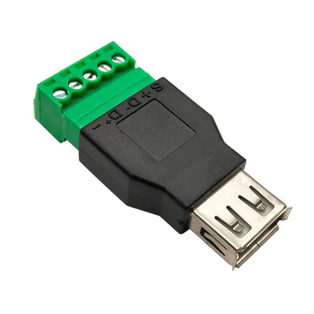 USB тип А штекер/гнездо до 5р винтовой терминал с защитным удлинителем переходник