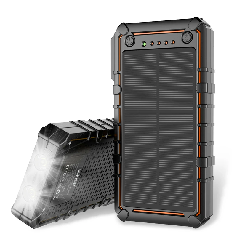 15000mAh Solar Power Bank Fast Mobile Phone Charger For iPhone 11 Samsung Xiaomi Powerbank External Battery Portable Poverbank | Мобильные