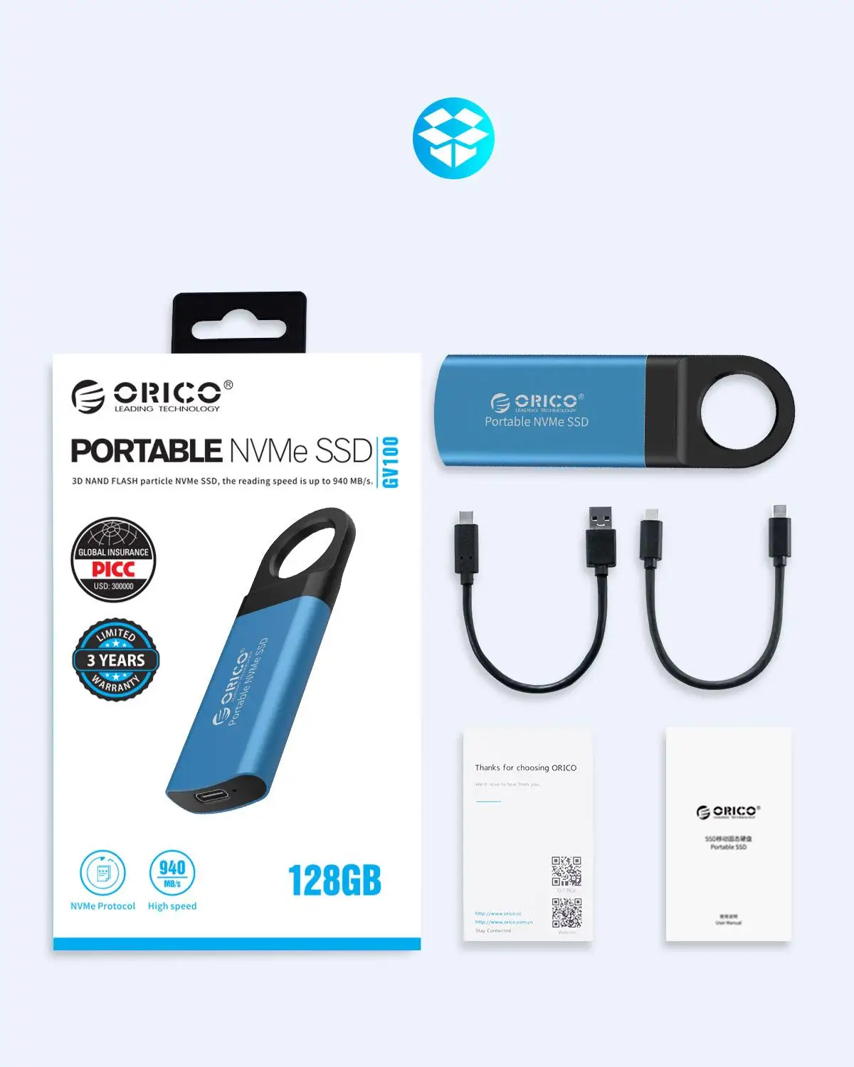 ORICO внешний SSD M2 NVME жесткий диск Mini 1 ТБ 128 ГБ 256 512 M.2 портативный USB C 3 10 Гбит/с