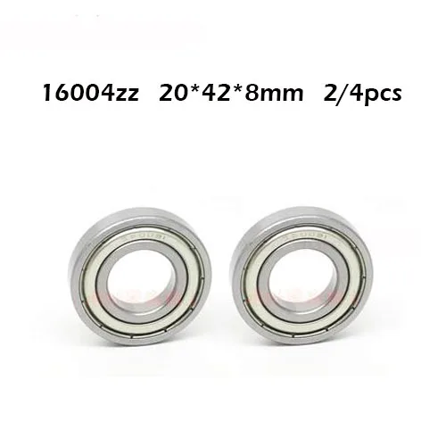 16004zz 2/4 шт. 16004ZZ 16004 20x42x8 мм шариковый подшипник с глубоким жёлобом 16004z