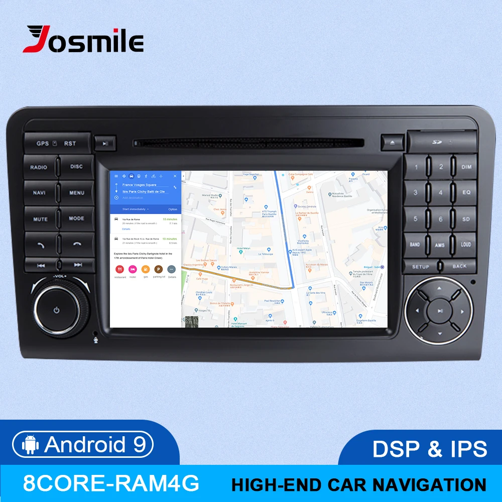 4 ГБ 2 Din Android 9,0 DVD мультимедиа для Mercedes Benz класса мл W164 X164 ML350 ML300 GL500 ML320 ML280 GL350 GL450GPS радио