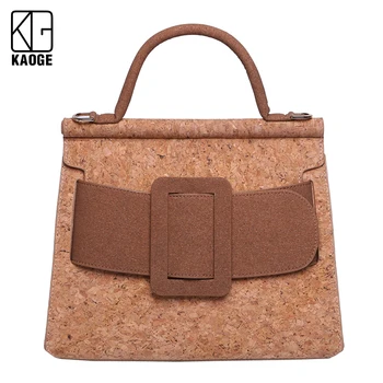

Totes Bags Women Large Capacity Women natural cork Shoulder Messenger Bag Female Retro Daily Totes Lady Elegant vegan Handbags