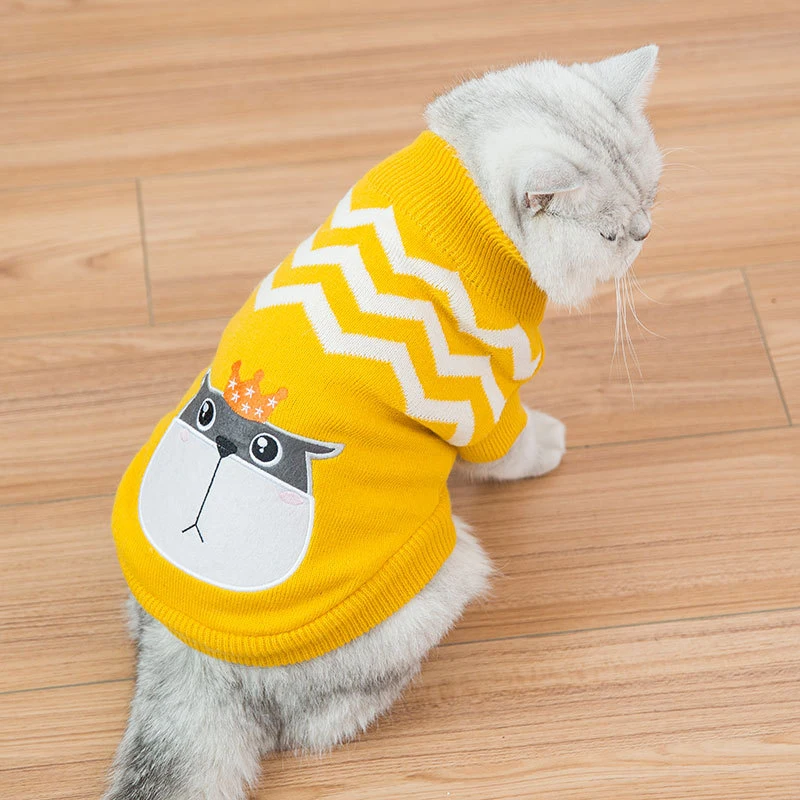 Wool Pet Cat Clothes for Cats Sweater Christmas Dog Clothes Pet Cat Clothing for Dogs Coat Jacket Chihuahua Yorkshire Ropa Perro