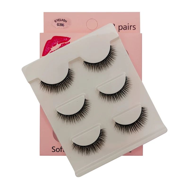 

YSDO 3 Pairs 3D Mink False EyeLashes Natural Long Fluffy Hand Made EyeLashes MakeupLashes Dramatic Lifelike Fake EyeLashes