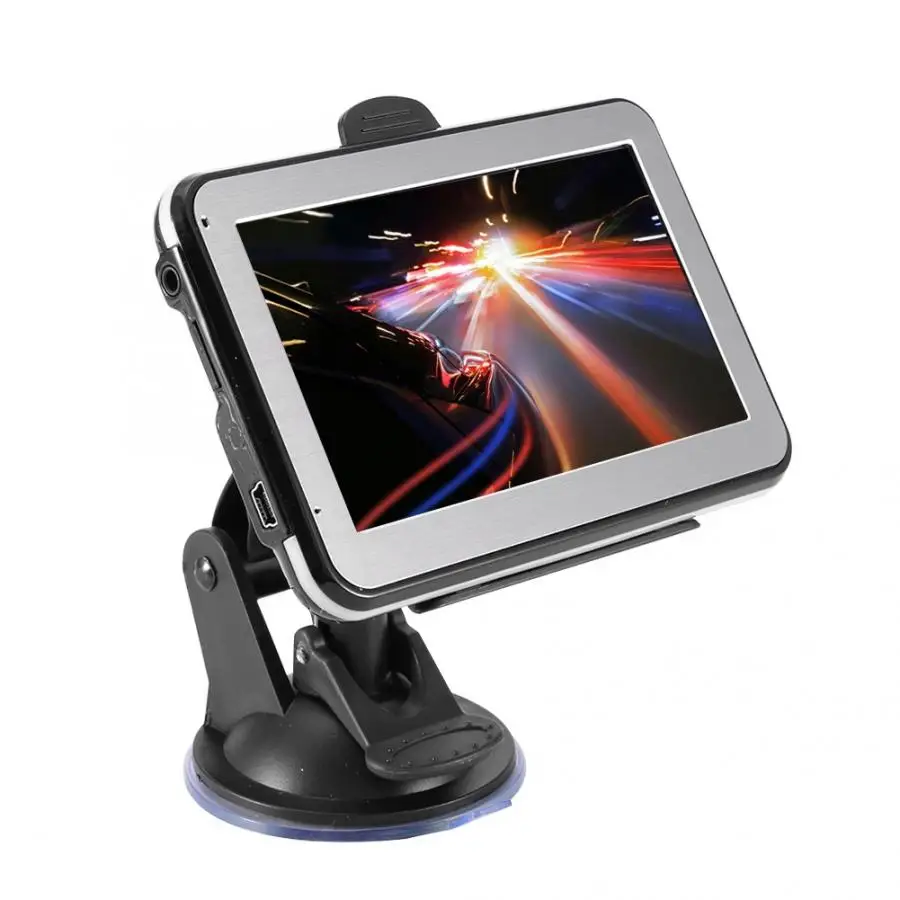 Fm verici Akozon gps навигатор 4.3in Экран Универсальный Автомобильный gps навигатор FM передатчик араба Аксесуар