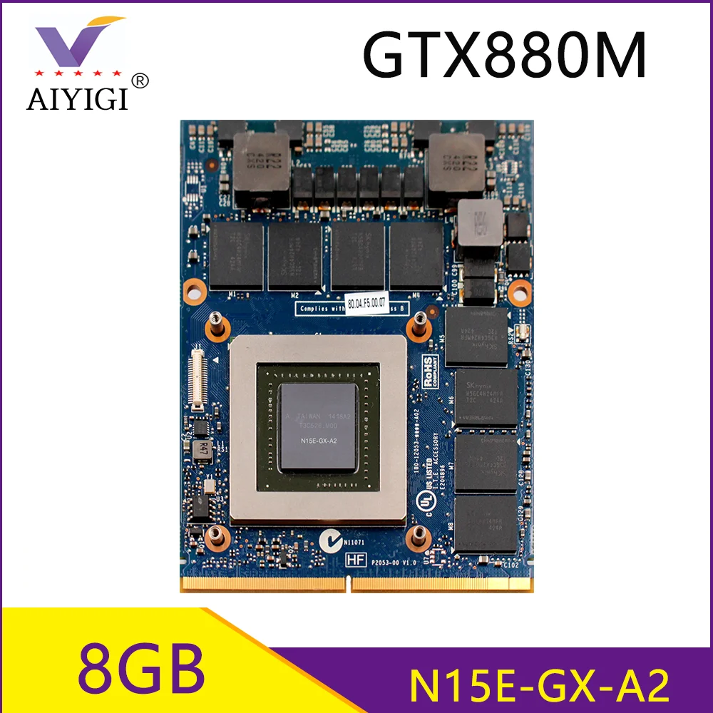GTX880M GTX 880M GDDR5 8 Гб N15E GX A2 графическая видеокарта для DELL Alienware M13X R1 R2 M15X M17X R3 R4 R5 M18X
