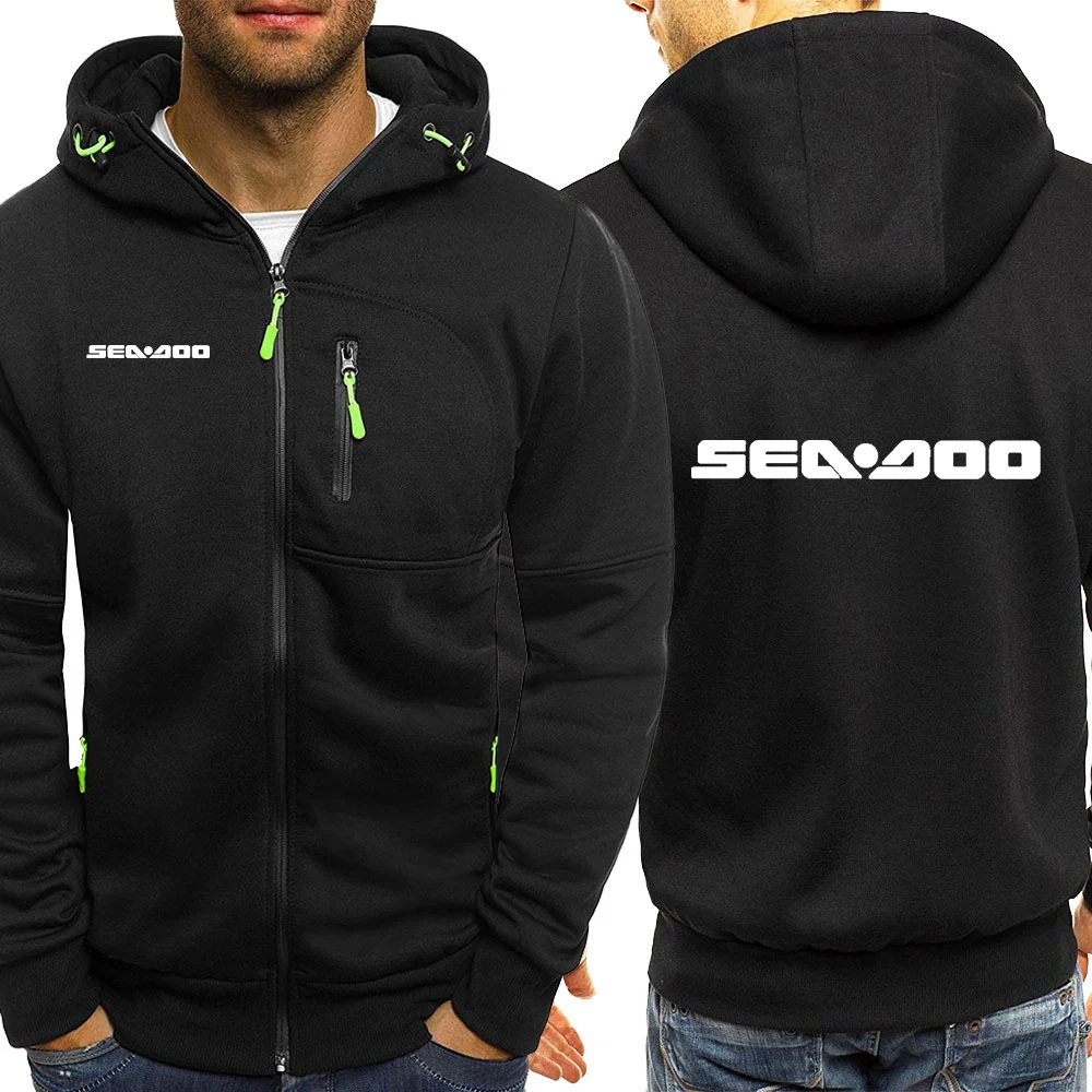 Mar Doo Seadoo Moto marca Sudadera con capucha de lana chaqueta de Abrigo con capucha de los hombres Jersey sudaderas con capucha para hombre Sudadera con capucha