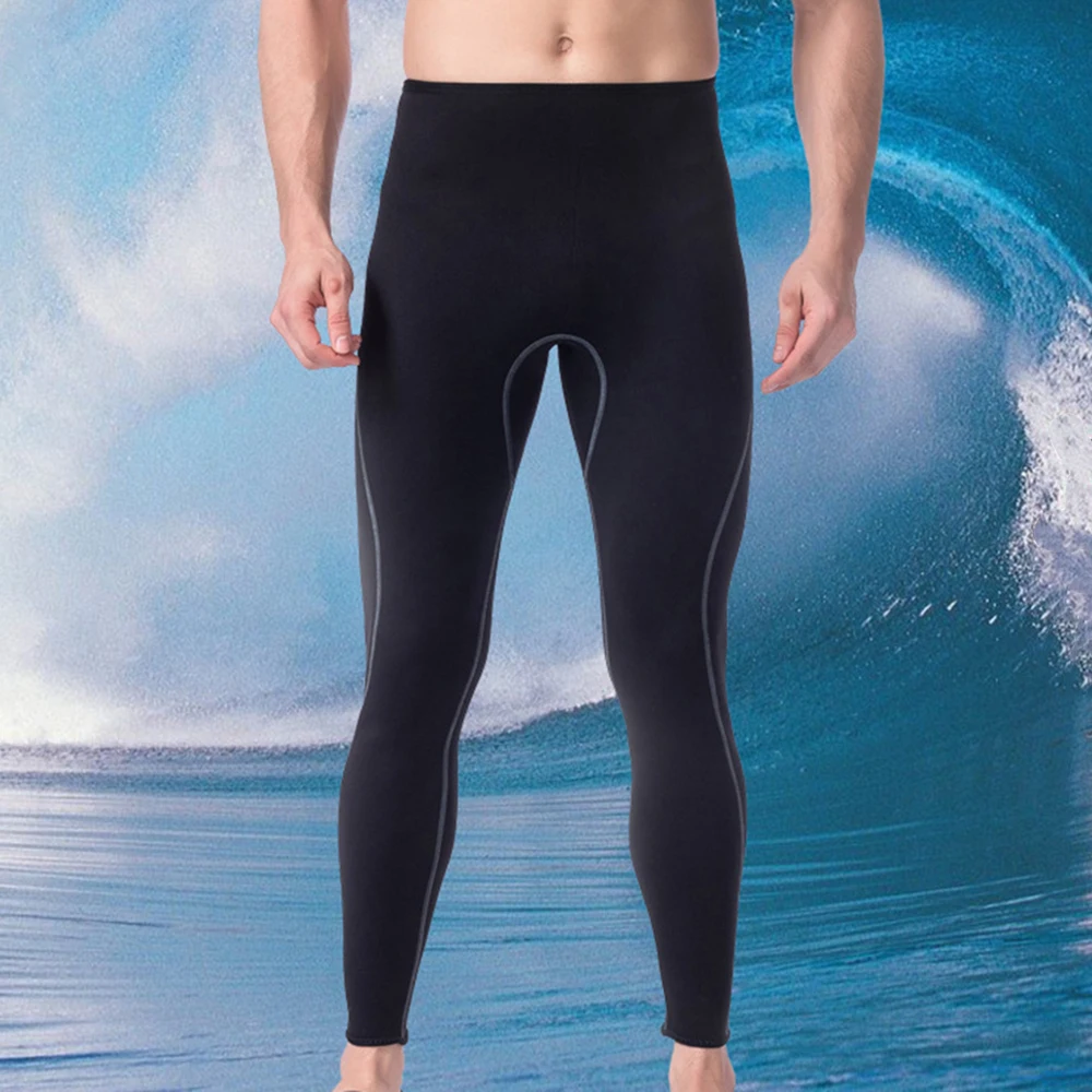 2022 Men's 2MM Neoprene Wet Pants Fashion Scuba Diving Snorkeling Surfing  Swimming Warm Pants Leggings Full Body Size S-XL