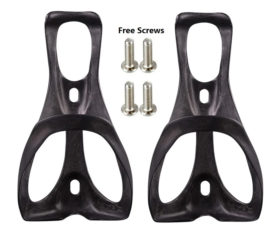 

2PCS Road Mountain Bike Full Carbon Fibre Water Bottle Cage Bicycle Carbon Bottle Holder For MTB Bike Black Logo UD Matte