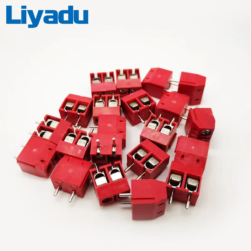 20 шт KF301 2P с соединением внакрой винтового типа PCB интервал 5 0 соединительные
