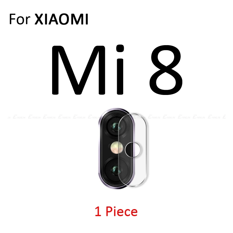 For Xiaomi Mi 8 Задняя Камера защитная крышка объектива закаленное Стекло чехол для Xiaomi mi 9 8 до 9 лет A3 A2 Lite Red mi Note 8, 7 6 5 10 Pro 6A S2 mi x Max 3 - Цвет: For Xiaomi Mi 8