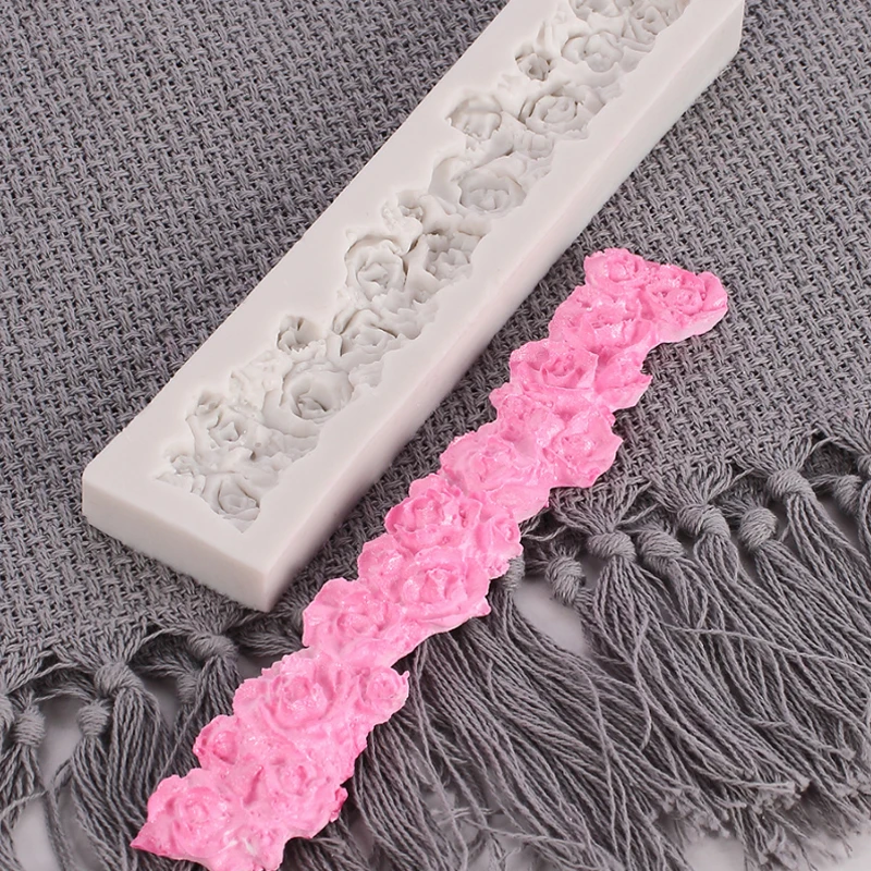 

Baking tool silicone mold fudge cake mold about16.7chocolate fondant flower cake decoration tool silicone DIY baking cake border