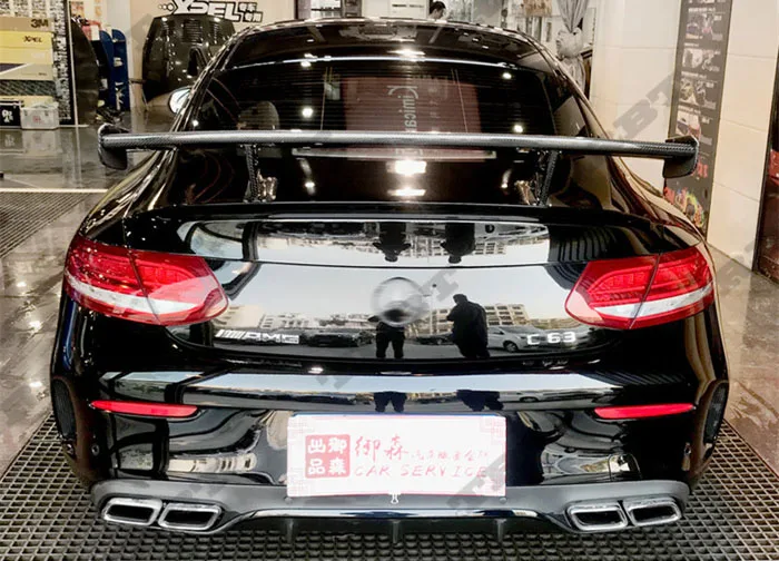 Подходит для Mercedes Benz 205 C63 COUPE C63S 2 двери W205 GT carbob волокно крыло спойлер
