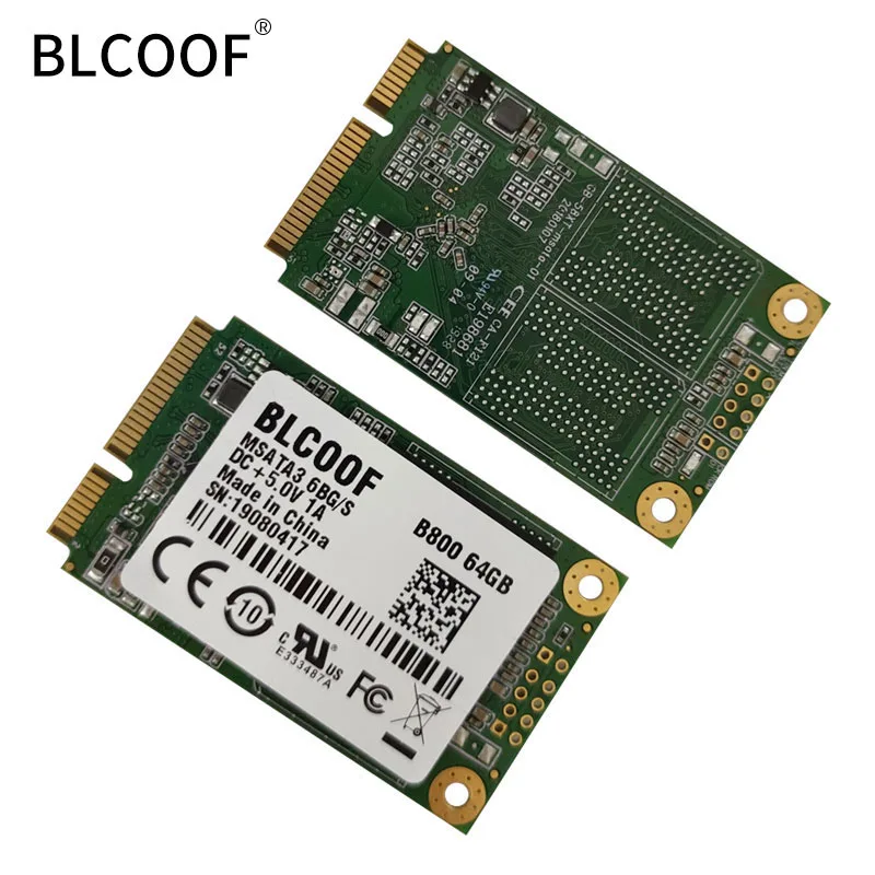 Msata 64GB SSD SATA жесткий диск внутренний hdd самая высокая производительность B800 msata Диск Внутренний твердотельный диск BLCOOF ноутбук жесткий диск