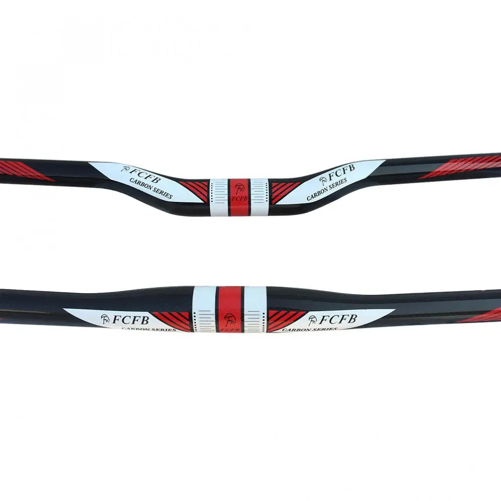 FCFB 3K Glassy T800 углеродное волокно руль для MTB велосипеда
