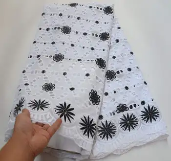 

Original Swiss Voile Lace In Swizterland High quality White Dry Cotton Nigerian Lace Fabrics Eyelet African Lace dress G5236