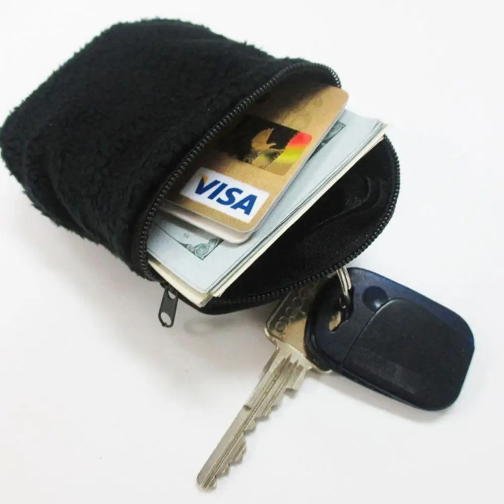 1 шт. кошелек на запястье флисовый молнии для путешествий езды велосипеде