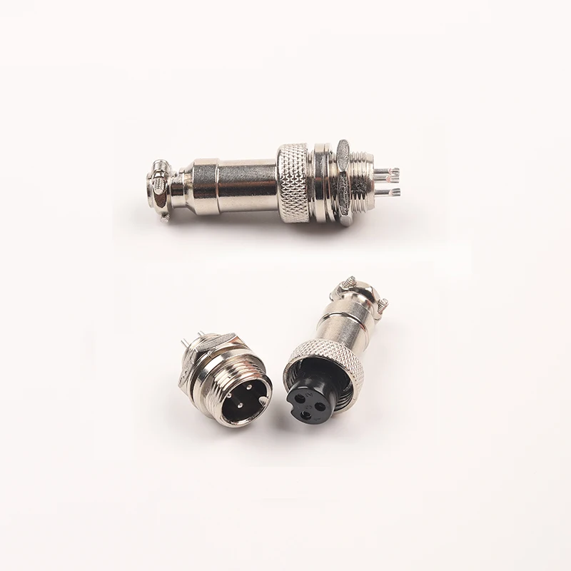 1 Set GX12 Nut type Male Female Electric Wire Panel Connector 2/3/4/5/6/7 Pin 12mm Circular Power Aviation Socket Plug wire connector
