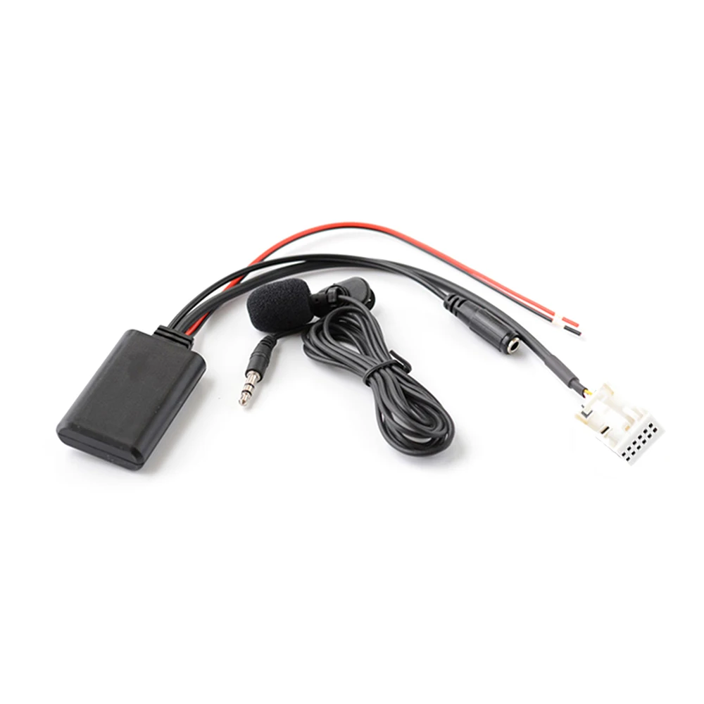Автомобильный AUX аудио BT Bluetooth адаптер с микрофоном 12pin разъем AUX адаптер беспроводной Радио стерео кабель для peugeot RD4 радио