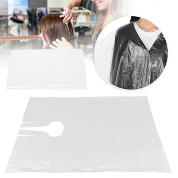 

100pcs Disposable Haircut Cape Hair Dyeing Hairdressing Salon Barber Apron Tool Hair Dressing Gown Barber Cape Hair Perming Tool