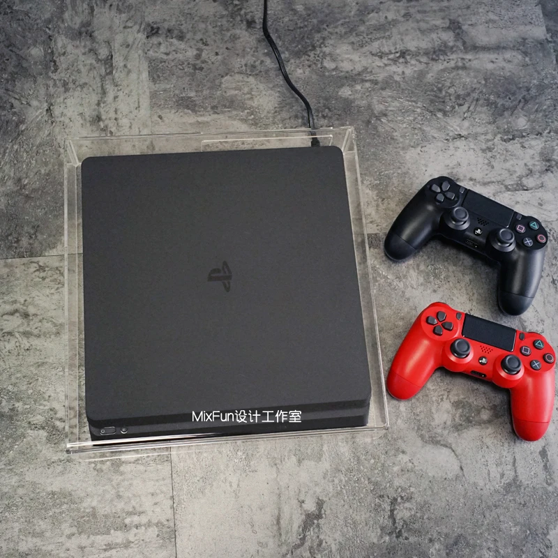 Прозрачный акриловый чехол для ps4 slim ps4 pro dock Пылезащитная крышка основа Пылезащитная заглушка
