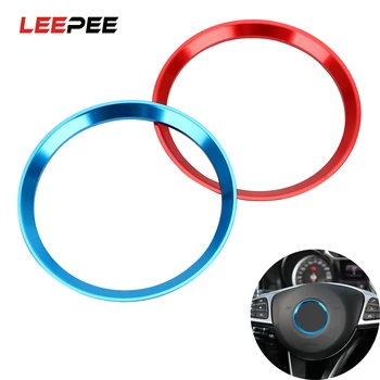 

LEEPEE Steering Wheel Ring Trim Self Adhesive Circle Sticker for Mercedes Benz CLA GLK A Class W204 W246 W176 W117 C117