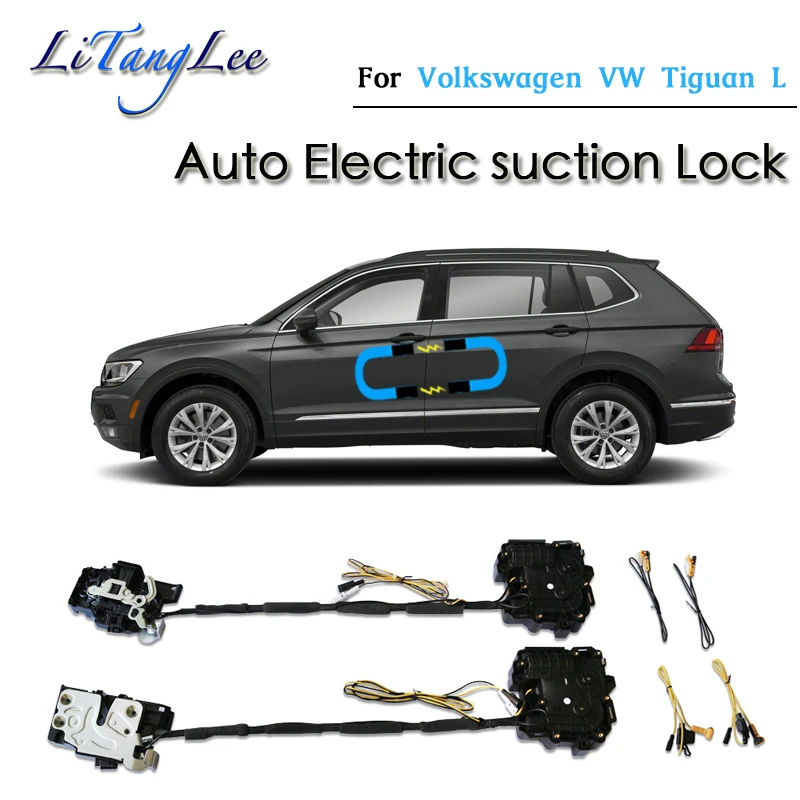 Купить Автомобильная мягкая защелка для закрытия двери Volkswagen VW Tiguan L 2017 ~ 2019  Автомобили | Защитный корпус дверного замка (1005002783008948)
