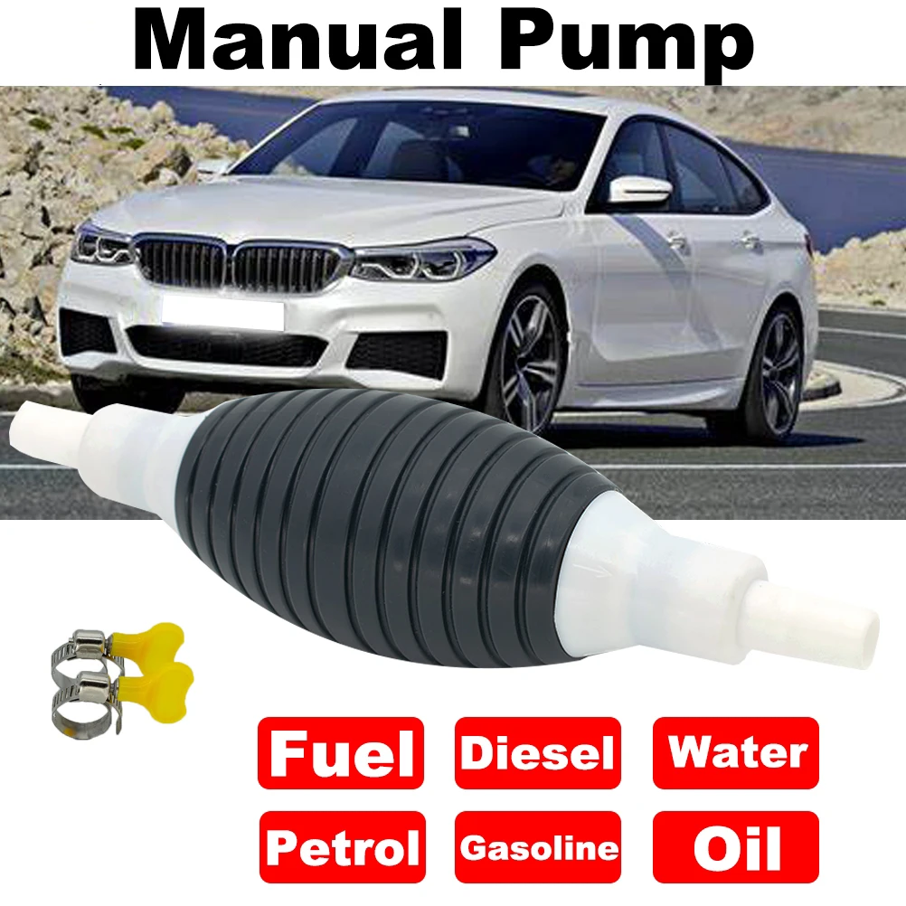 Universal Liquid Fuel Transfer Self-Priming Suction Pump for Cars Manual Change Oil Pump Diesel Gasoline Fuel Tank Pumping