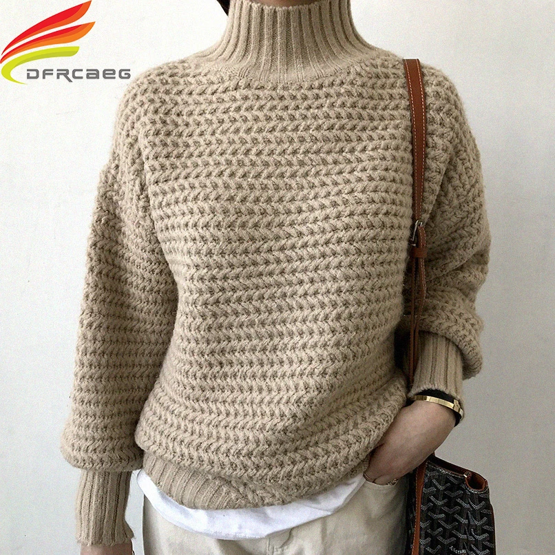 

Turtleneck Korean Sweater Women 2020 Autumn Winter New Arrivals High Quality Thicken Warm Cashmere Pullover Winter Tops