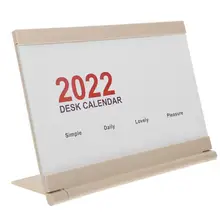 

1pc Desktop Calendar Decorative 2022 Calendar Desktop Adornment for Home