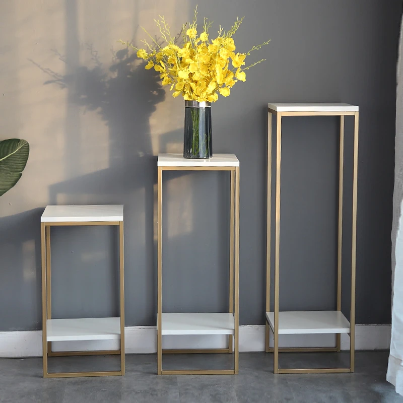 

Art Golden Light Extravagant Simplicity Modern A Living Room Indoor Flowerpot Frame Green Luo To Ground Storage Flower Rack