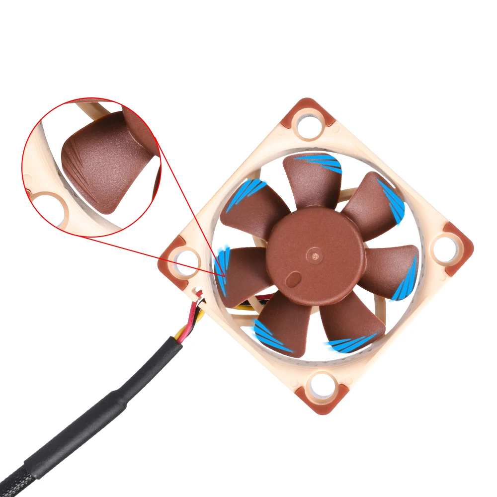 Высокое качество Noctua NF-A4x10 FLX 40 мм 12 В 5 в 40X40X10 Вентилятор охлаждения 4010 бесшумный кулер вентилятор Радиатор 3d принтер запчасти для ENDER 3