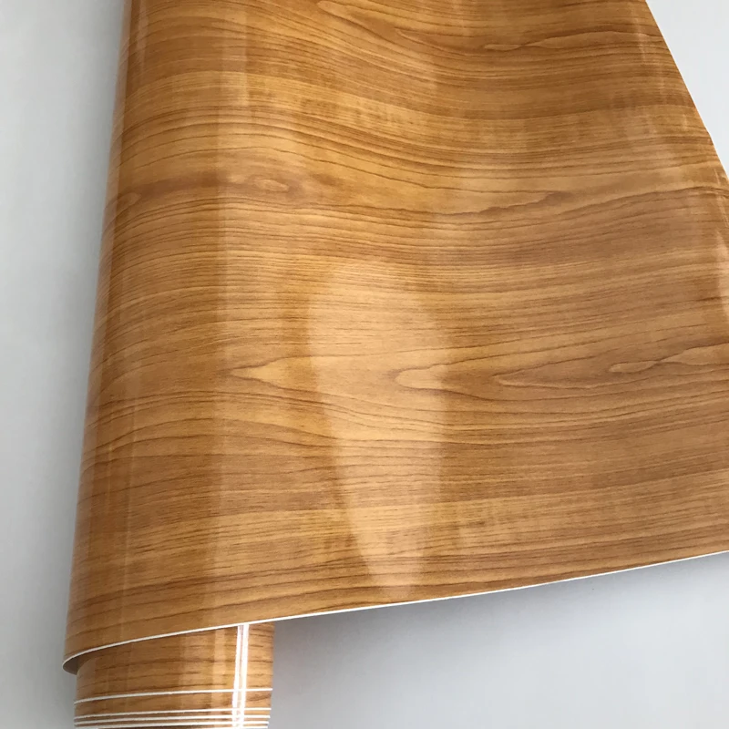 WENJING Car Dashboard Panel High Glossy Wood Grain Vinyl Trim Film Sticker Decor Protector DIY Film Car Interior Moulding Stylish Color Name : 30x100cm 